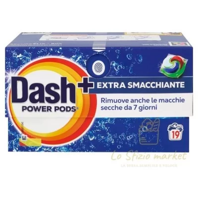 DASH POWER PODS EXTRA-STAIN REMOVER 19 PCS