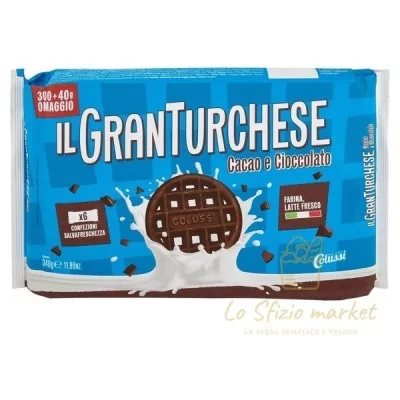 COLUSSI GRAN TURCHESE COCOA AND CHOCOLATE 340G