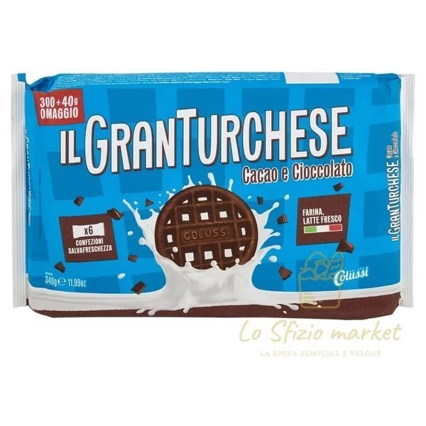 COLUSSI GRAN TURCHESE COCOA AND CHOCOLATE 340G