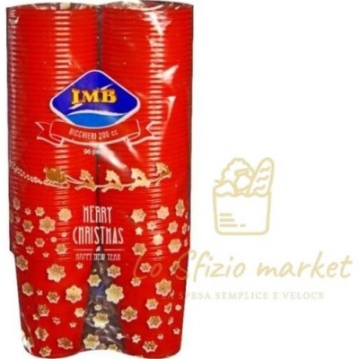 IMB BICCHIERI ROSSI PLASTICA 200CC X96PZ