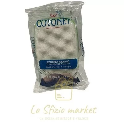 COTONET SPUGNA BAGNO CON MASSAGGIO - Igiene Cura Persona, Igiene Corpo, Casalinghi, Bagno e Doccia Schiuma
