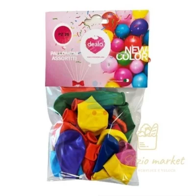 DEALO PALLONCINI ASSORTITI GONFIABILI X25PZ - Casa