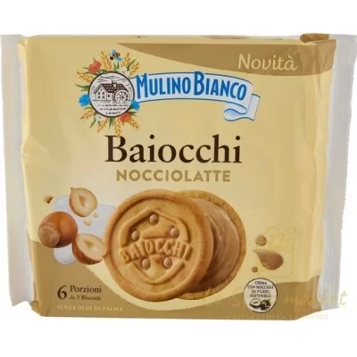 MILINO BIANCO BAIOCCHI NOCCIOLATTE 168GR - Alimentari, Biscotti e Farciti