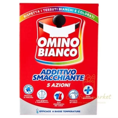 OMINO BIANCO ADDITIVO SMACCHIANTE 5 AZIONI 500GR - Detergenza, Detersivi Bucato