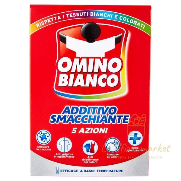 OMINO BIANCO ADDITIVO SMACCHIANTE 5 AZIONI 500GR