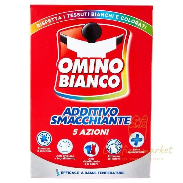 OMINO BIANCO ADDITIVO SMACCHIANTE 5 AZIONI 500GR