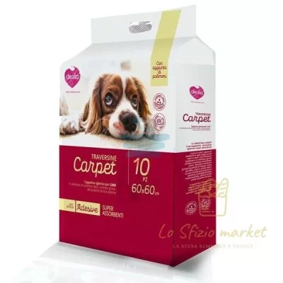 DEALO TAPPETINI ASSORBENTI PER ANIMALI 60X60 X10PZ - Home, Amici Animali, Gatti, Cani, Lettiere e Accessori, Accessori