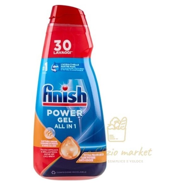 FINISH POWERGEL ANTIODORE ALL IN 1 600ML 30LAV