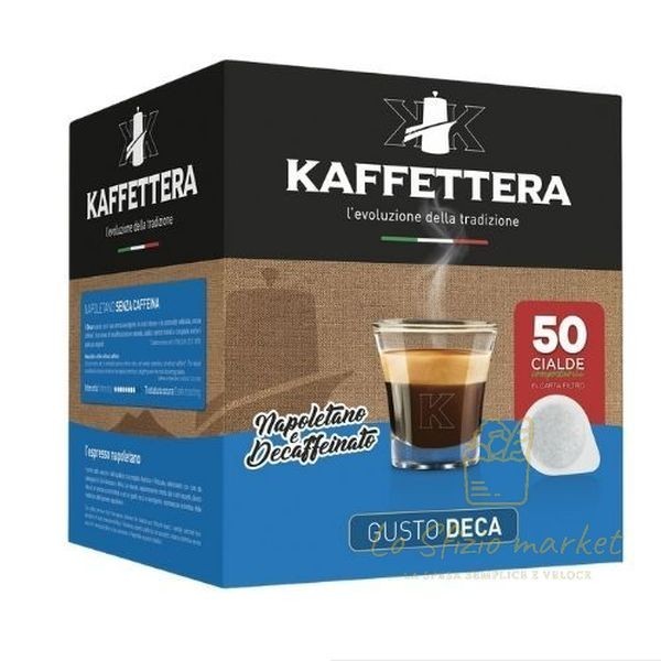 KAFFETTERA BOX CIALDE 50 PZ DECAFFEINATO