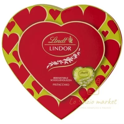 Lindt Lindor Heart Box Pistachio 82g
