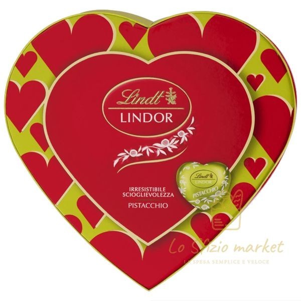 LINDT LINDOR SCATOLA CUORE AL PISTACCHIO 82GR