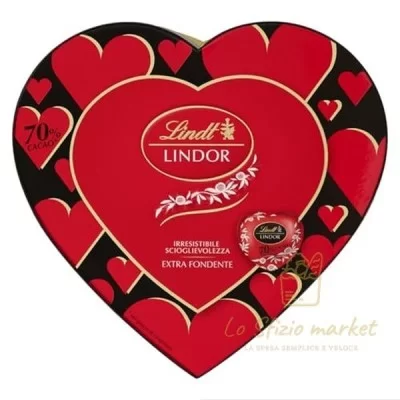 Lindt Lindor Dark Chocolate Hearts Box 96g