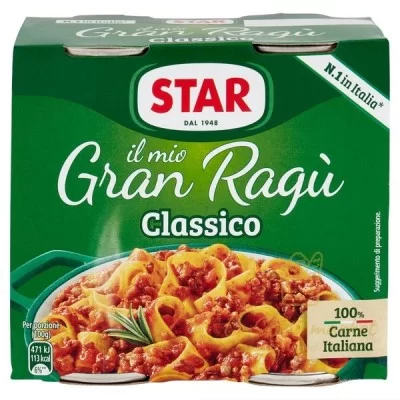 GRANRAGU' STAR CLASSICO 2X180GR - Home, Alimentari, Salse e Sughi pronti, Sughi pronti, HO.RE.CA