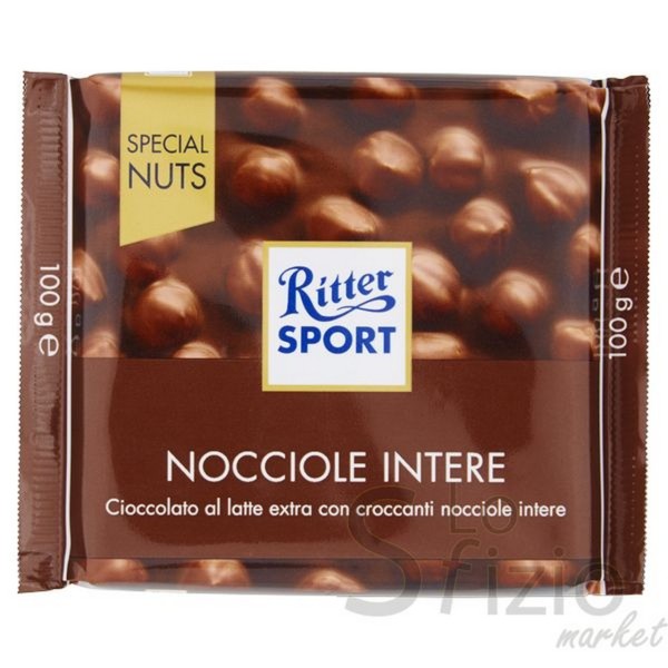 RITTER SPORT CIOCCOLATA CON NOCCIOLE INTERE 100GR