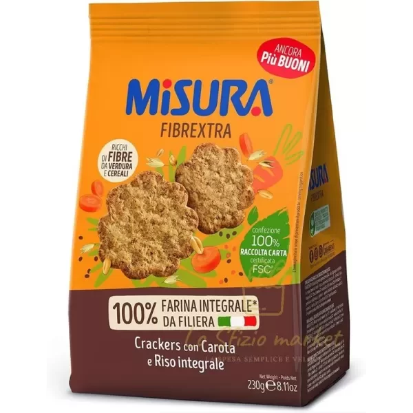 MISURA FIBRAEXTRA CARROT RUSKS 230G