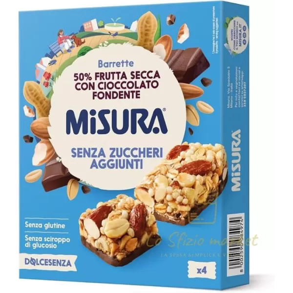 MISURA BARRETTE CIOCCOLATOS ZUC 120GR