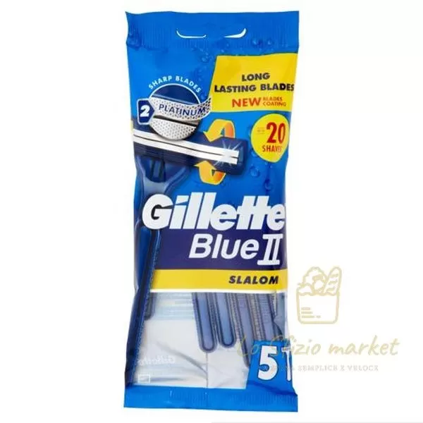 GILLETTE BLU II SLALOM X 5 PZ