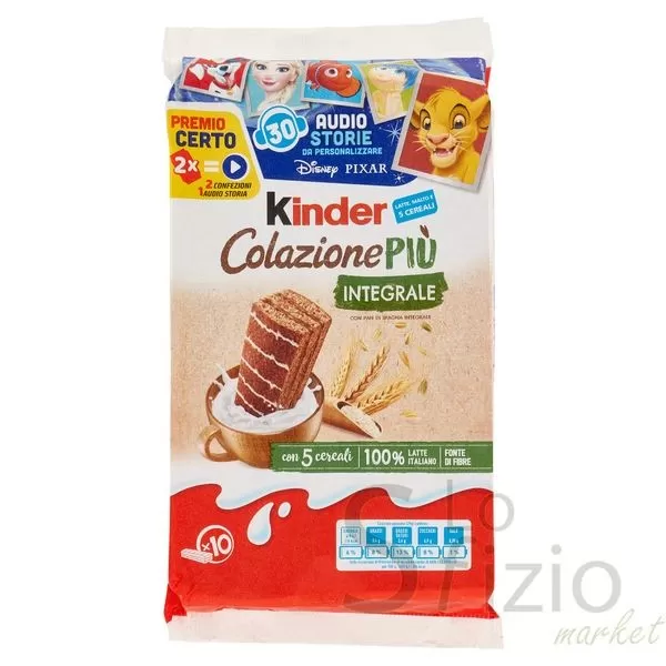 KINDER COLAZIONE PIU INTEGRALE X10 290GR