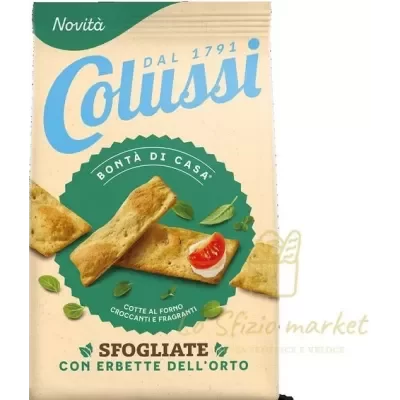 COLUSSI SFOGLIATE ERBETTE DELL'ORTO 170GR - Home, Alimentari, Fuori Tutto, Piu compri meno paghi, Panificati e Biscottati, HO.RE