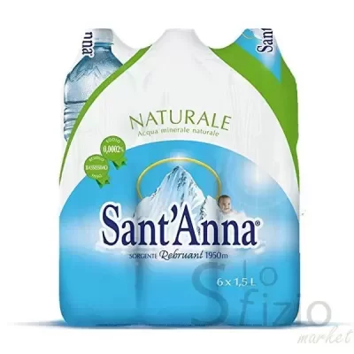ACQUA SANT'ANNA NATURALE 1,5L - Acqua Bibite Alcolici, Acqua Minerale, Acqua Liscia