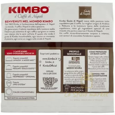 KIMBO CAFFE GUSTO NAPOLI 2X250GR