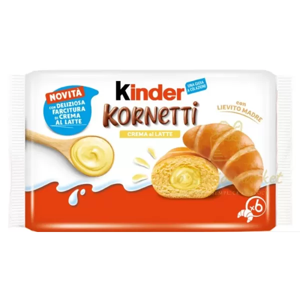 FERRERO KINDER KORNETTI CREMA AL LATTE 270GR