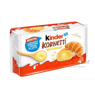 FERRERO KINDER KORNETTI CREMA AL LATTE 270GR