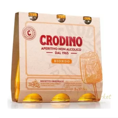 CRODINO APERITIVO NON ALCOLICO BIONDO ML.175 X 3
