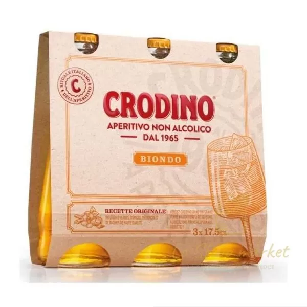 CRODINO APERITIVO NON ALCOLICO BIONDO ML.175 X 3