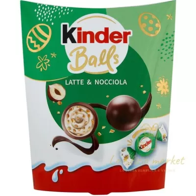 KINDER BALLS LATTE E NOCCIOLA 90GR
