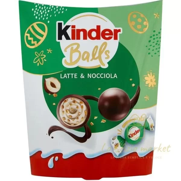 KINDER BALLS MILK AND HAZELNUT 90G