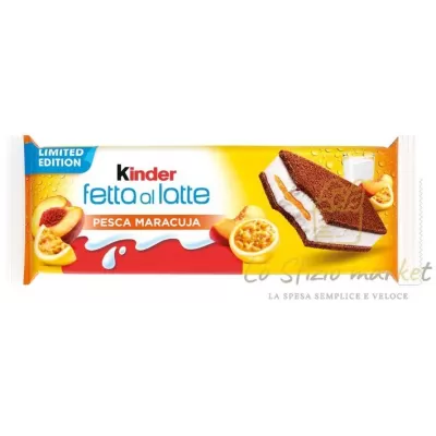 KINDER FETTA A LATTE PESCA E MARACUJA 5X28GR