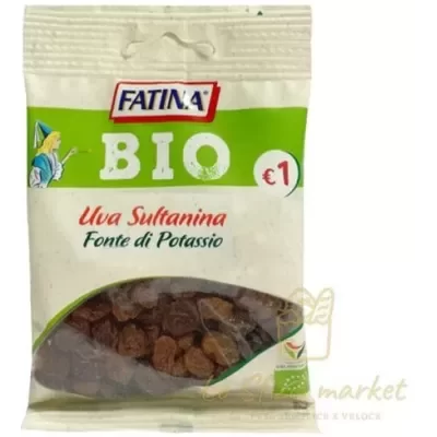FATINA BIO UVA SULTANINA 70GR - Alimentari, Frutta Secca, Bio