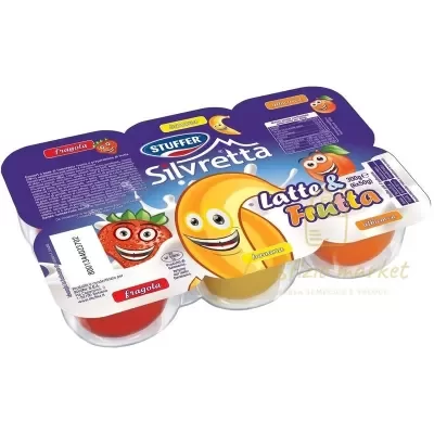 STUFFER SILVRETTA LATTE & FRUTTA 300GR - Cura del Bimbo, Freschi, Latte e Latticini, Formaggi e Yogurt, Yogurt