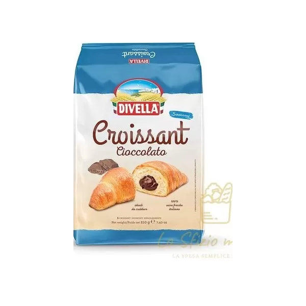 DIVELLA CROISSANT CIOCCOLATO X5 210GR