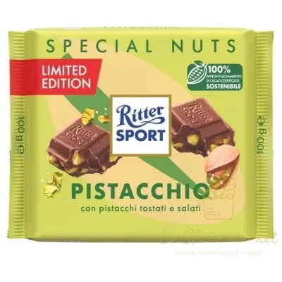 RITTER SPORT CIOCCOLATO AL PISTACCHIO 100GR - Alimentari, Epifania, Cioccolata e Snack dolci
