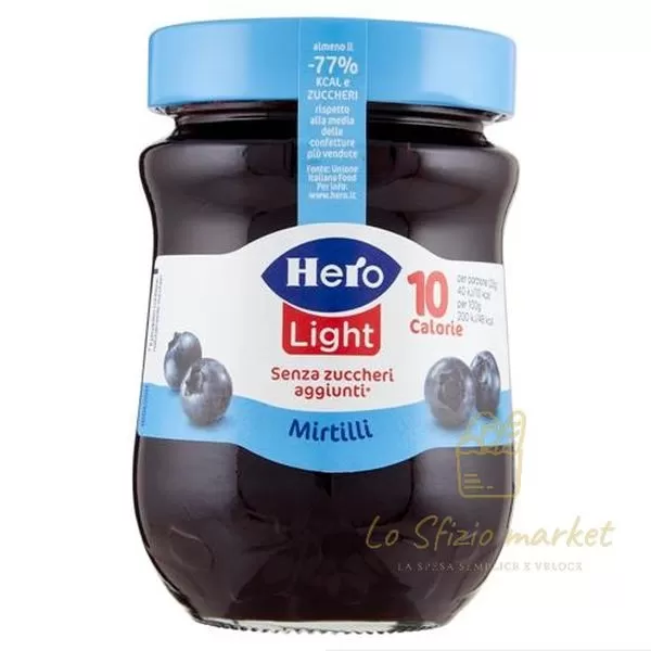 HERO CONFETTURA MIRTILLI LIGHT 280GR