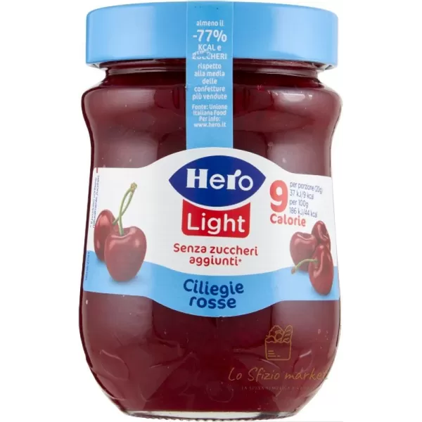 HERO CONFETTURA LIGHT CILEGIA ROSSE S/ZUCC 280GR