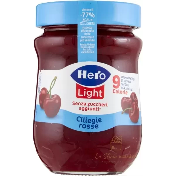HERO CONFETTURA LIGHT CILEGIA ROSSE S/ZUCC 280GR