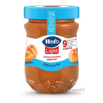 HERO CONFETTURA LIGHT ALBICOCCA S/ZUCCH 280GR
