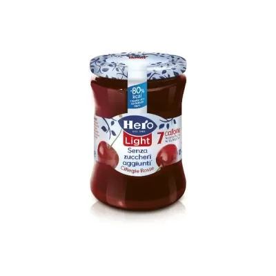 HERO LIGHT BLACK CHERRY JAM NO ADDED SUGAR 280G