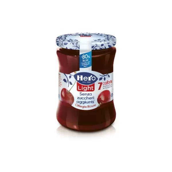 HERO LIGHT BLACK CHERRY JAM NO ADDED SUGAR 280G