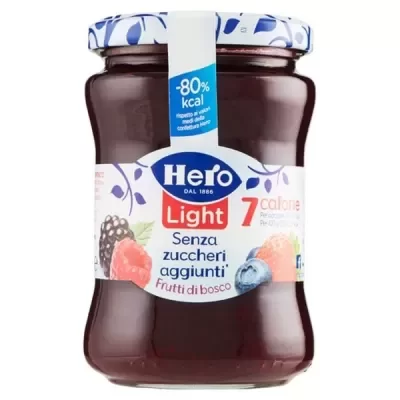 HERO CONFETTURA LIGHT FRUTTI BOSCO  S/Z Gr.280 - Alimentari, Creme Spalmabili, Confetture