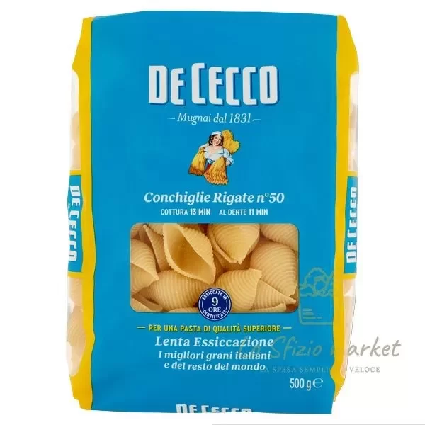 DE CECCO PASTA CONCHIGLIE RIGATE N 50 500G