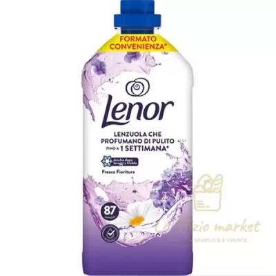 LENOR CONCENTRATED FABRIC SOFTENER FRESH BLOOM 87 WASHES 1.827L