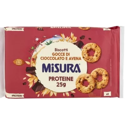 MISURA BISCOTTI PROTEIN CON CIOCCOLATO 260GR