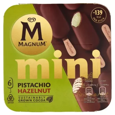 ALGIDA MAGNUM MINI AL PISTACCHIO E NOCCIOLA 6X44GR