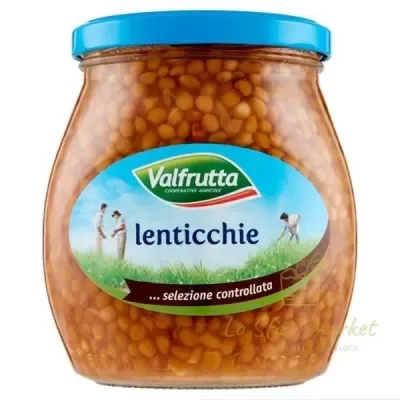 Valfrutta Lentils in Glass Jar 570g