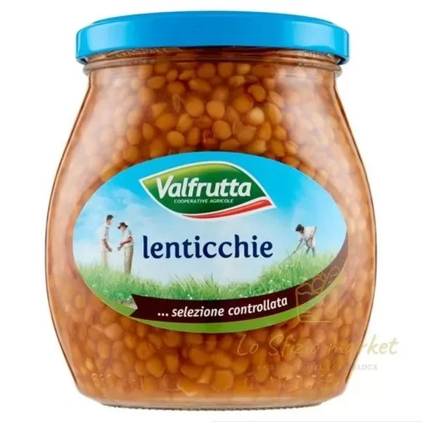 Valfrutta Lentils in Glass Jar 570g