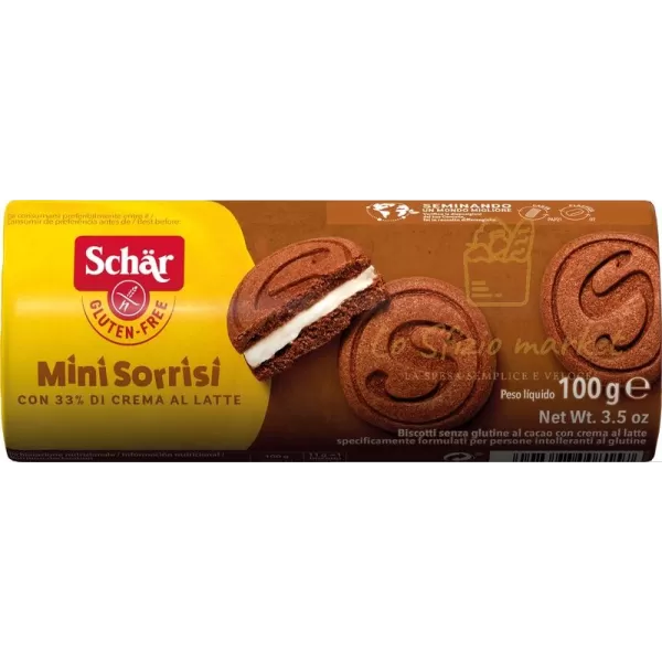 SCHAR MINI SORRISI BISCOTTI S GLUTINE 100GR